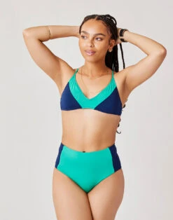 Erin Colorblock Bottom: Fern W. Navy