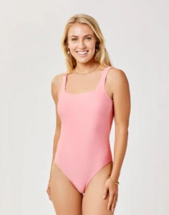 Skye Compression One Piece: Grapefruit