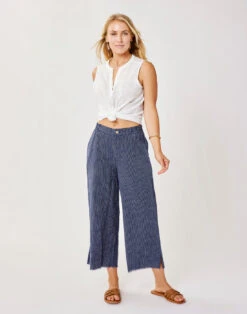 Blake Pant: Navy Stripe